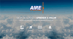Desktop Screenshot of escueladevueloaire.com